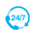 24/7 Support Icon